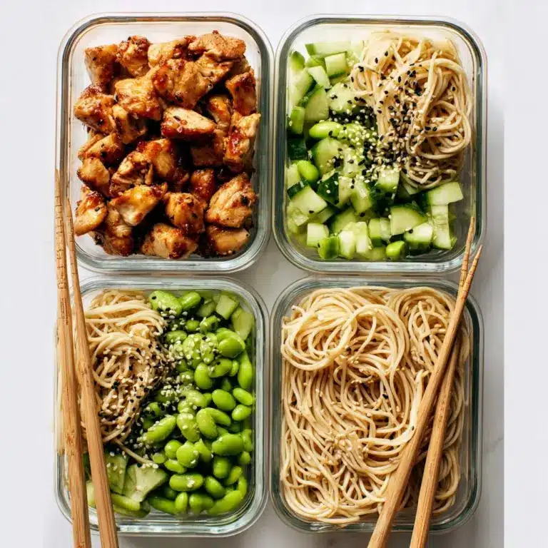 15 Minute Meal Prep: Sesame Noodle Bowls Recipe