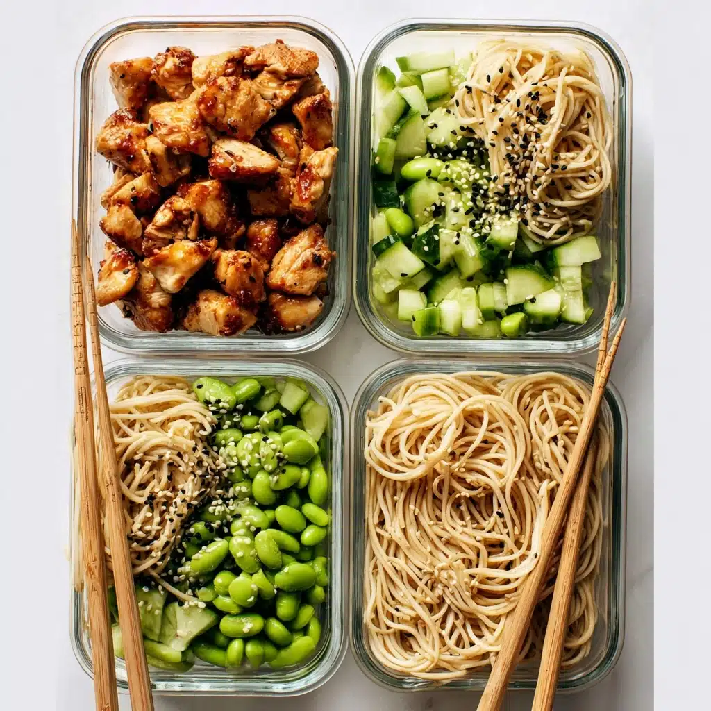 15 Minute Meal Prep: Sesame Noodle Bowls Recipe - Recipe Image