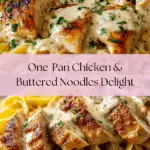 One-Pan Chicken with Buttered Noodles Recipe