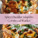 Cheddar Jalapeño Cornbread Waffles Recipe