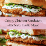 Crispy Chicken Sandwich with Garlic Mayo Recipe