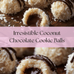 Coconut Cookie Balls with Chocolate Centers Recipe