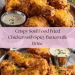 Crispy Soul Food Fried Chicken With Spicy Buttermilk Brine Recipe