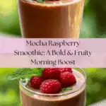 Mocha Magic Meets Raspberry Zest: A Smoothie Sensation Recipe