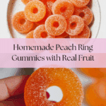 Homemade Peach Ring Gummies {real fruit} Recipe