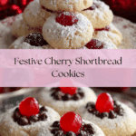 Christmas Maraschino Cherry Shortbread Cookies Recipe