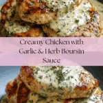 Chicken in Boursin Sauce with Garlic and Fine Herbs Recipe