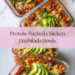 High-Protein Chicken Cottage Cheese Enchilada Bowls Recipe