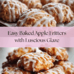 Baked Apple Fritters with Glaze Recipe