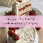 Moist Vanilla Cake with Strawberry Filling Recipe