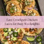 Healthy Crockpot Chicken Tacos Recipe