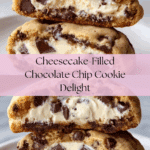 Cheesecake Stuffed Chocolate Chip Cookies Recipe