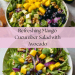 Mango Cucumber Salad with Blueberry and Avocado Recipe