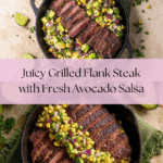 Grilled Flank Steak with Corn & Avocado Salsa Recipe