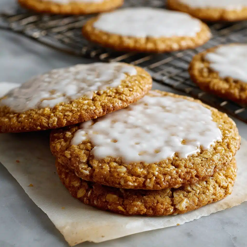 Iced Oatmeal Cookies Recipe - Recipe Image