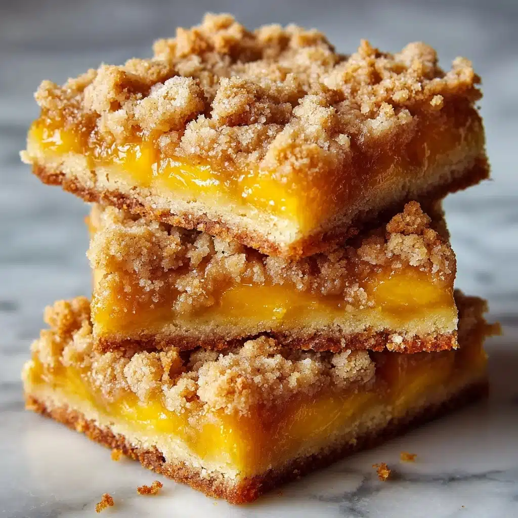 Heavenly Summer Peach Bars Recipe - Recipe Image