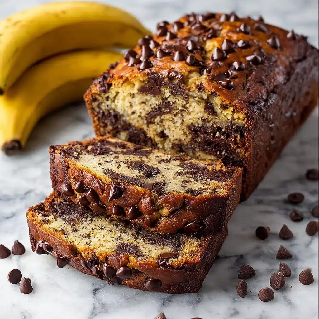 Super Moist Chocolate Chip Banana Bread Recipe - Recipe Image