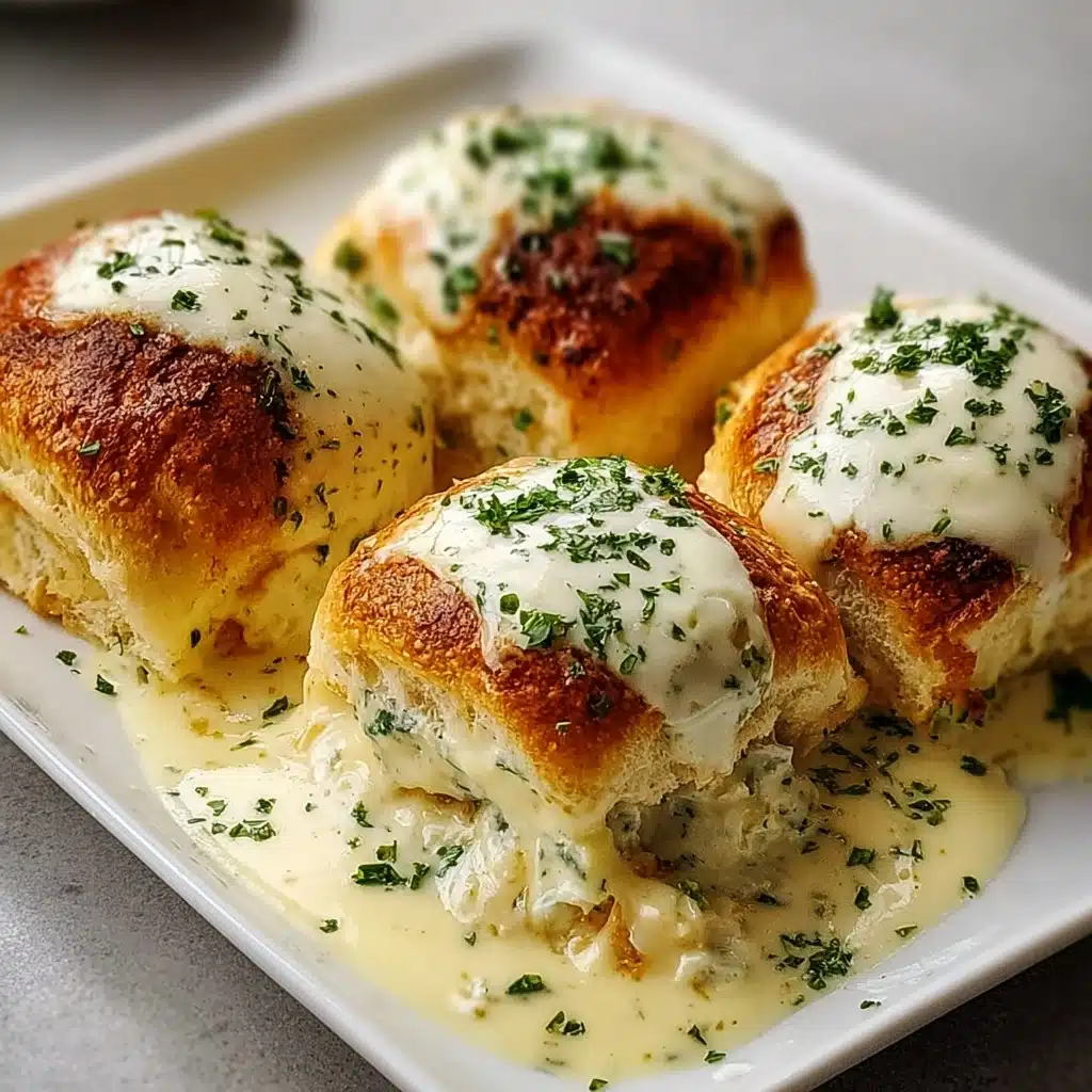 Chicken Pillows with Creamy Parmesan Sauce for Cozy Nights Recipe - Recipe Image