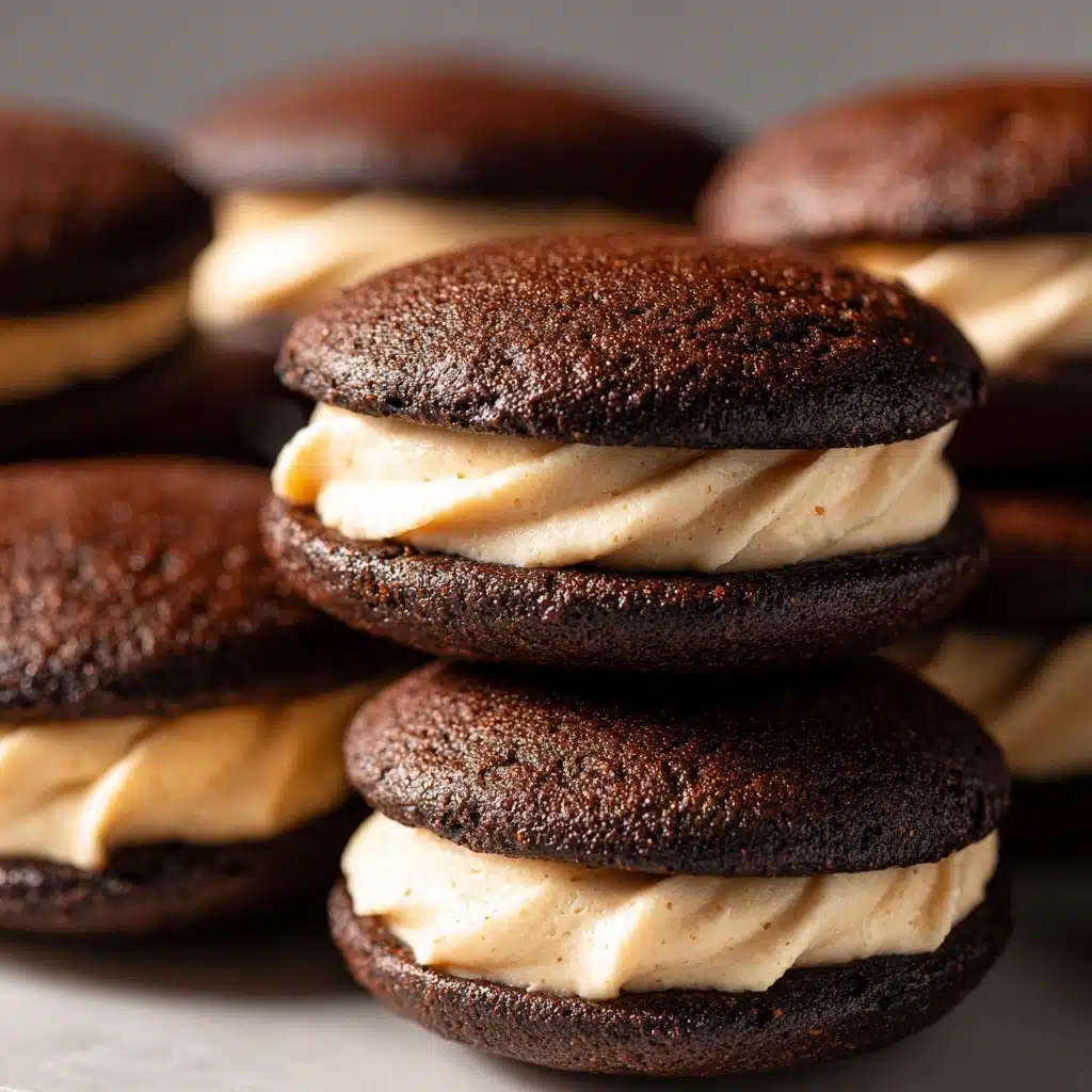 Chocolate Peanut Butter Whoopie Pies Recipe - Recipe Image