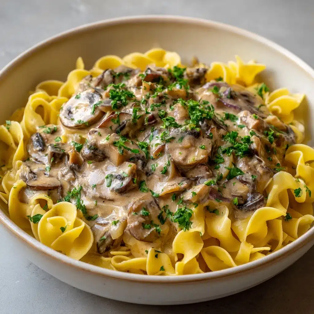 Mushroom and Seitan Stroganoff Recipe - Recipe Image