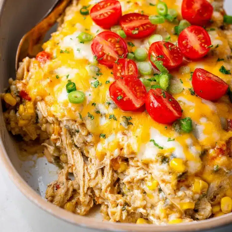 Green Chile Chicken and Rice Casserole Recipe
