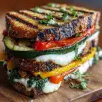 Grilled Veggie & Mozzarella Sandwiches Recipe