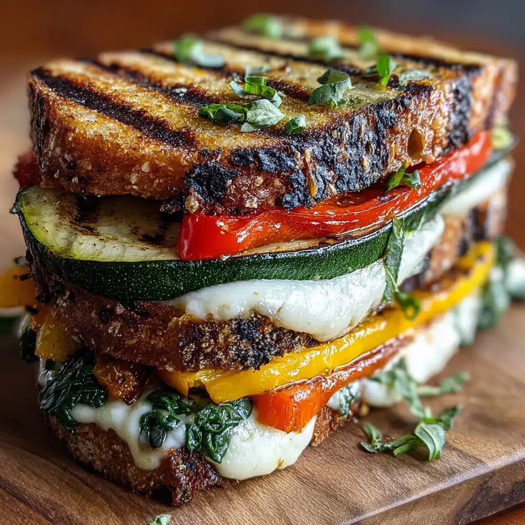 Grilled Veggie & Mozzarella Sandwiches Recipe - Recipe Image