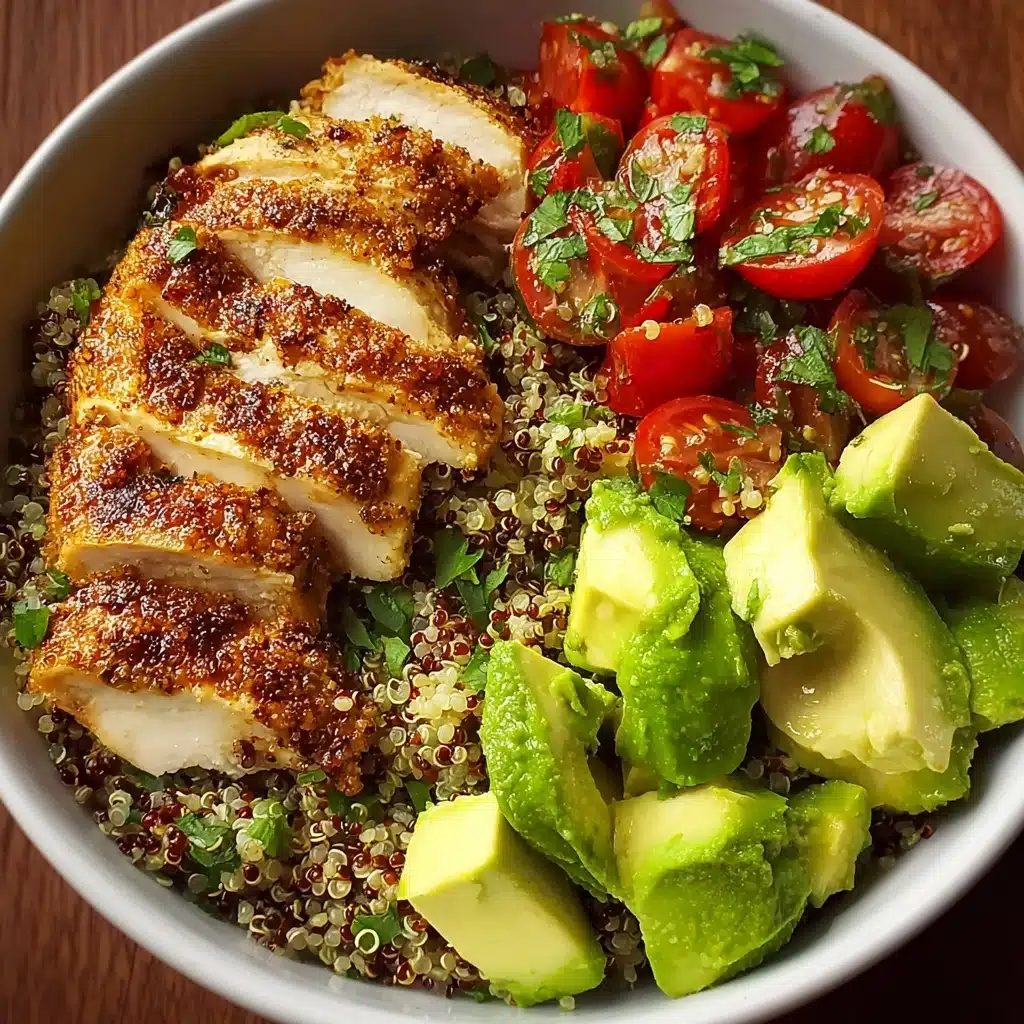 Avocado Chicken Quinoa Bowl Recipe - Recipe Image