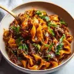 Slow Cooker Korean Beef Noodles Recipe