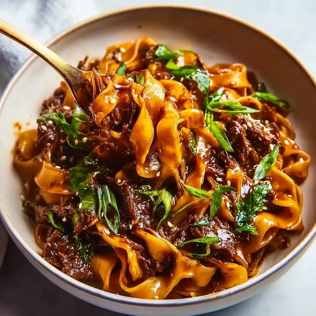 Slow Cooker Korean Beef Noodles Recipe