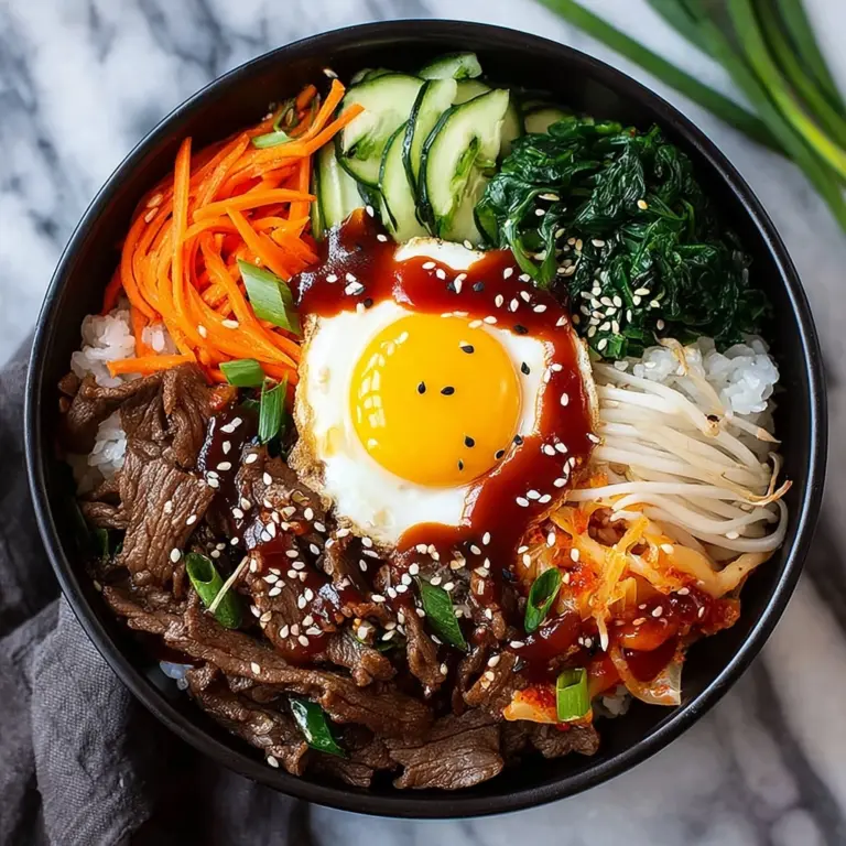 Korean Beef Bibimbap Bowl Recipe
