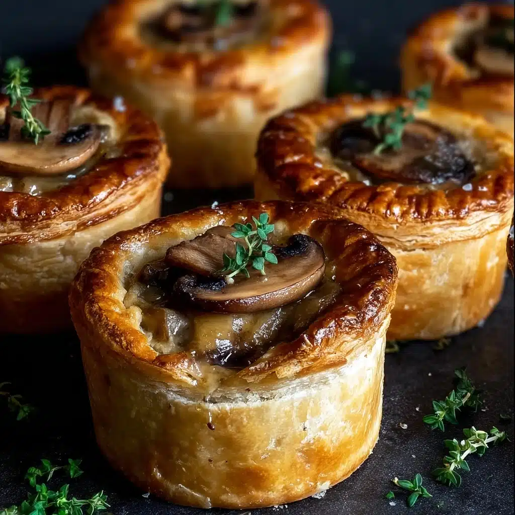 Mini Mushroom and Gruyère Pot Pies with Thyme Recipe