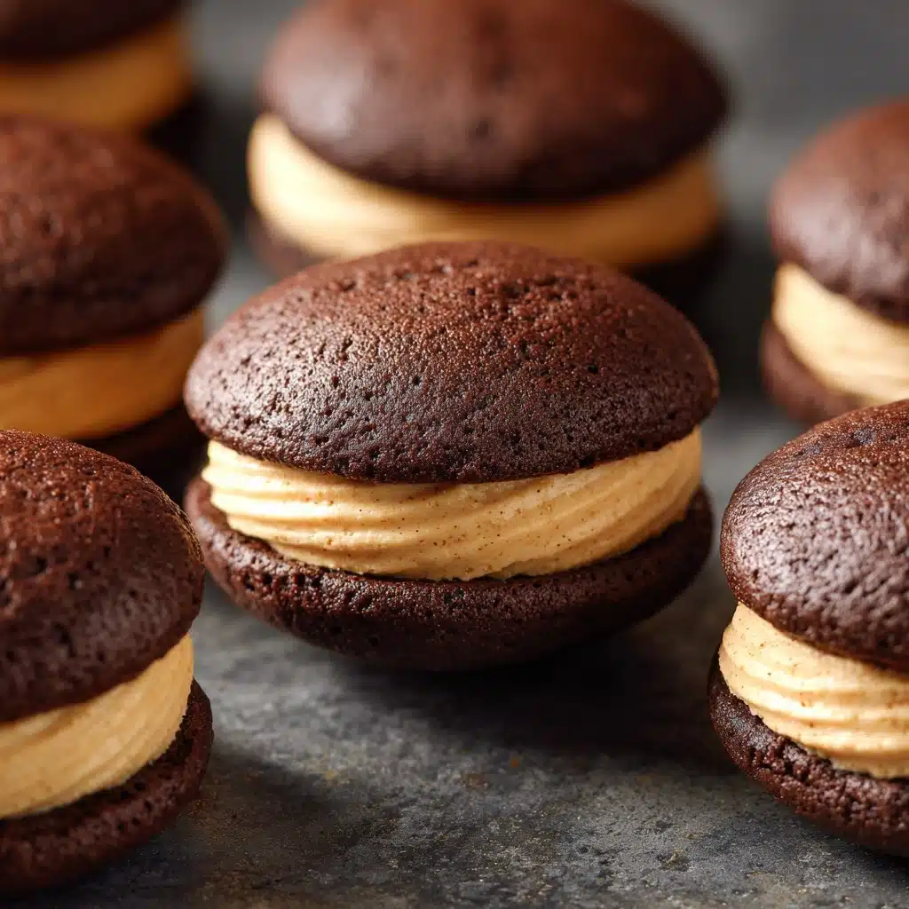 Chocolate Peanut Butter Whoopie Pies Recipe - Recipe Image