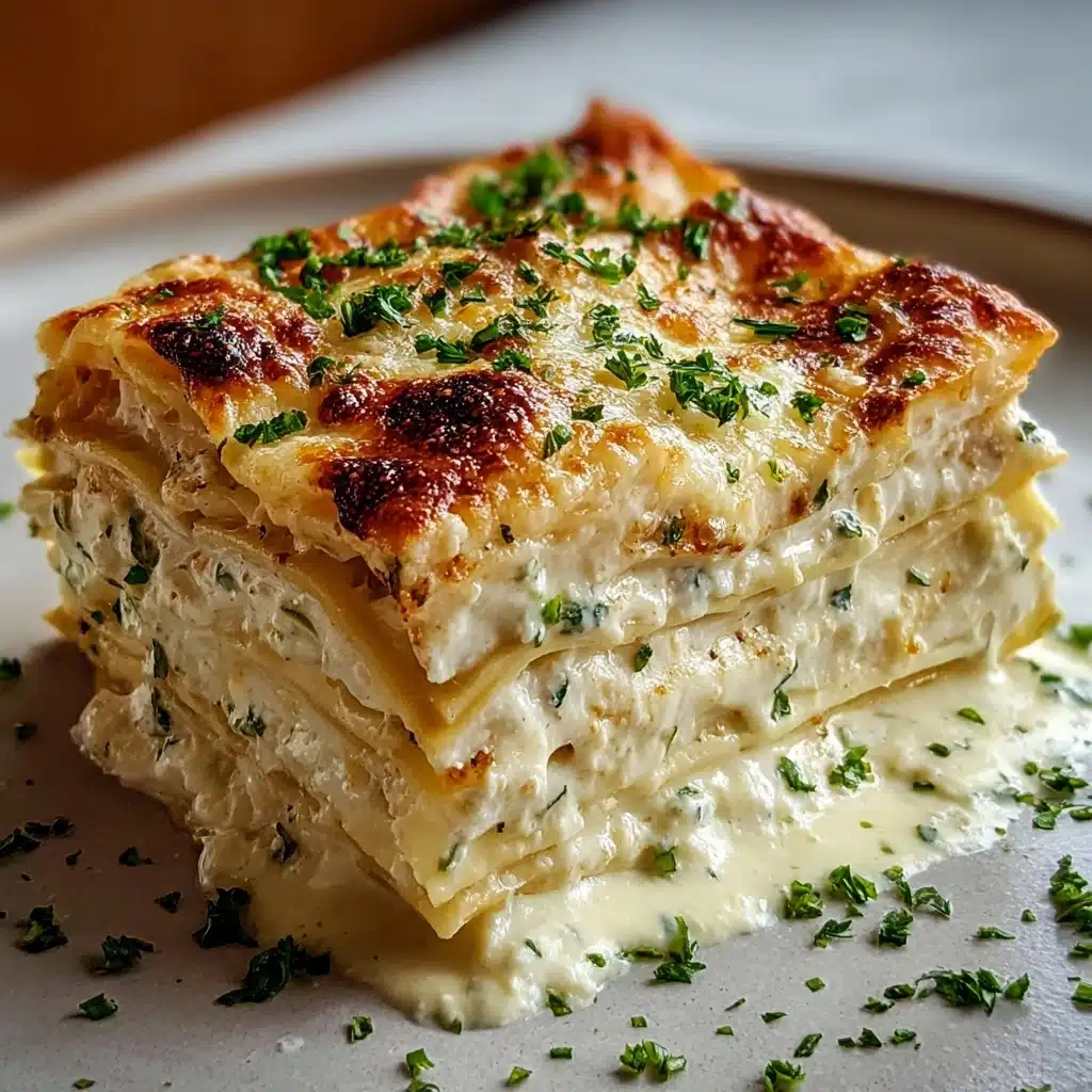 Creamy White Lasagna Delight Recipe - Recipe Image