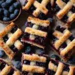 Gooey Blueberry Pie Bars with Lattice Pie Crust Recipe