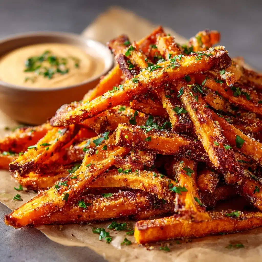 Crispy Oven Baked Sweet Potato Fries Recipe - Recipe Image