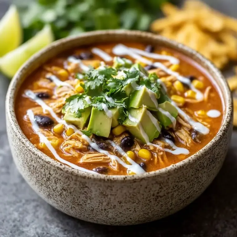 Creamy Chicken Enchilada Soup Recipe