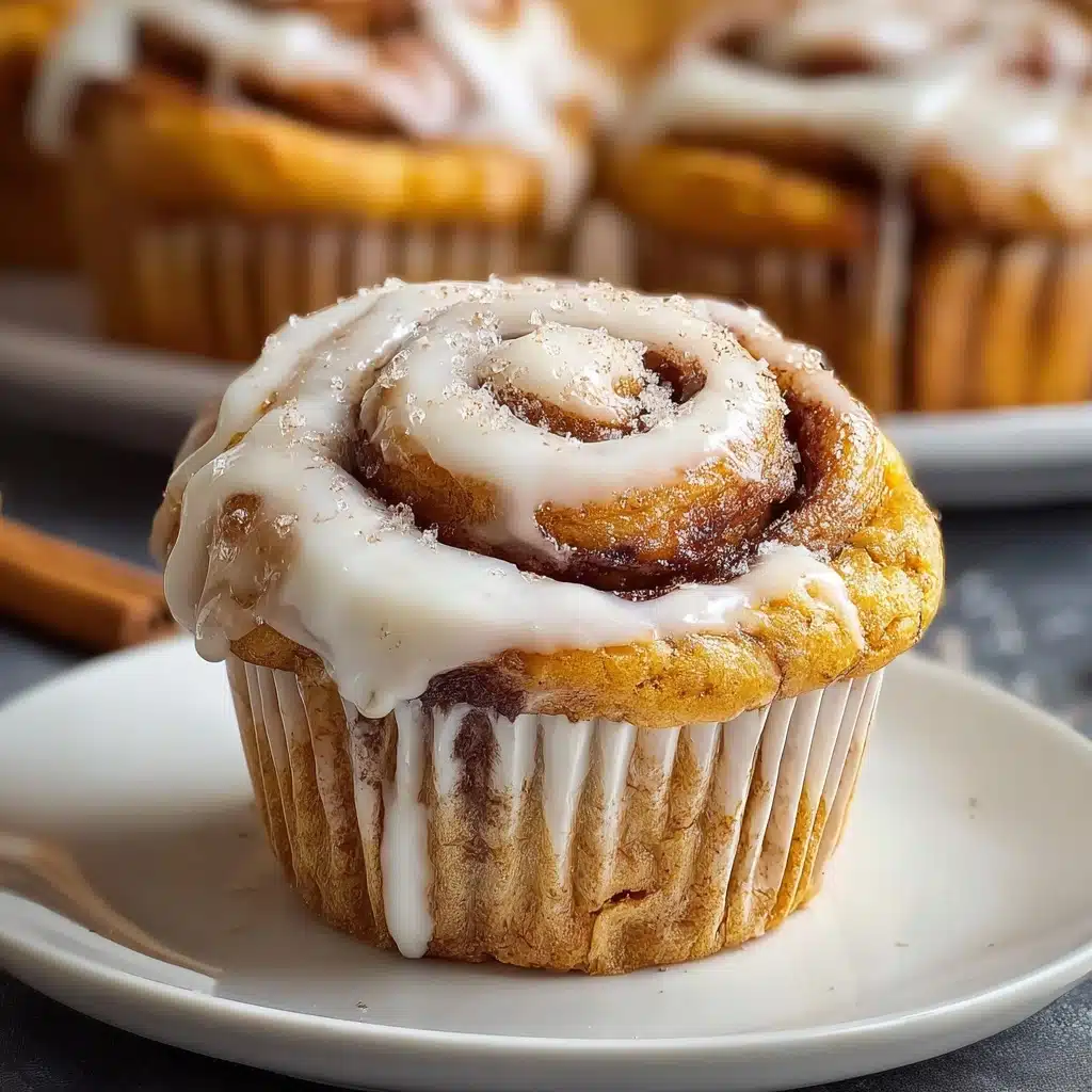 Pumpkin Cinnamon Roll Muffins Recipe - Recipe Image