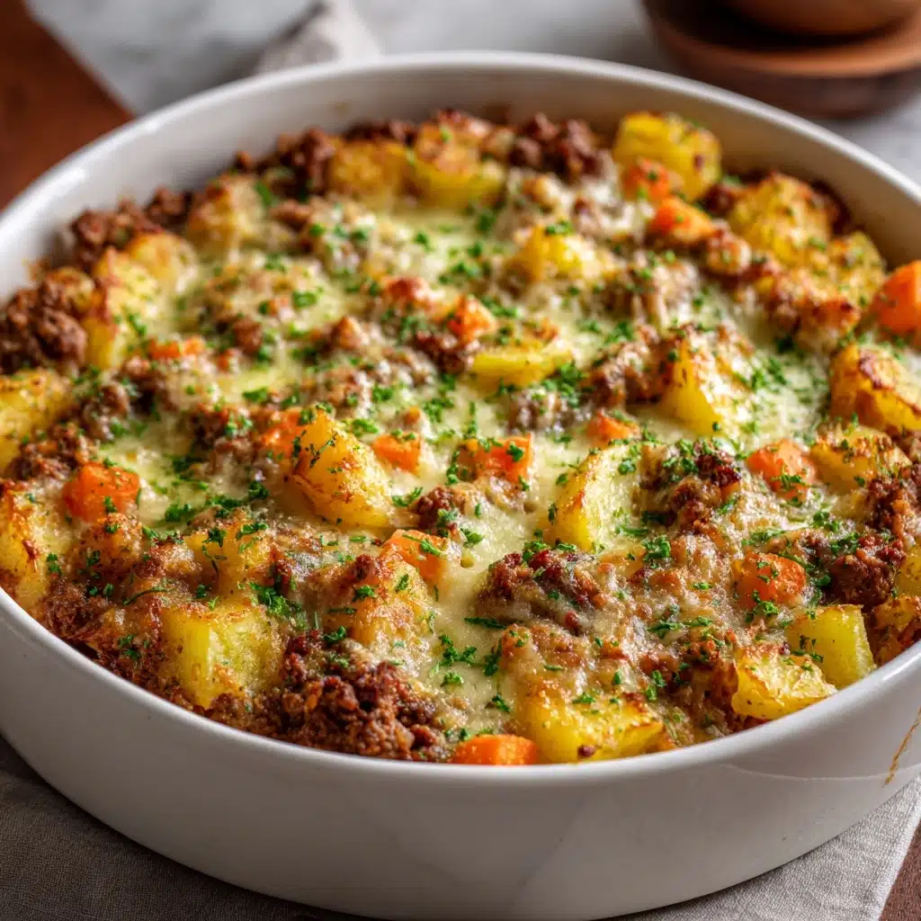 One-Pan Cheesy Meat & Potato Skillet: Comfort in 30 Minutes Recipe - Recipe Image