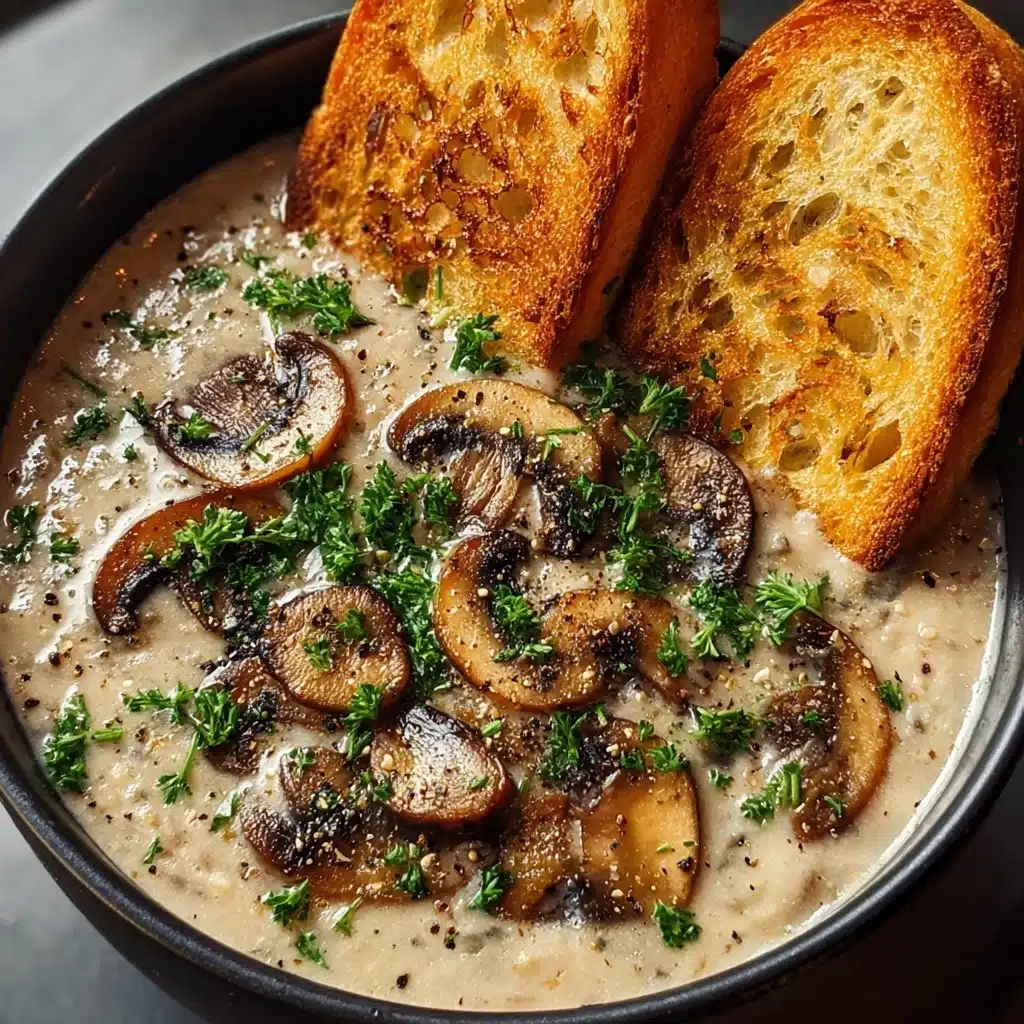 Creamy Mushroom Soup Recipe - Perfect Comfort Food Recipe - Recipe Image
