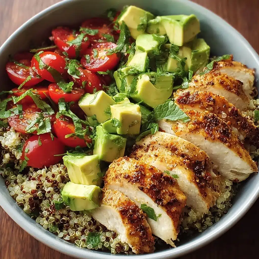 Avocado Chicken Quinoa Bowl Recipe - Recipe Image