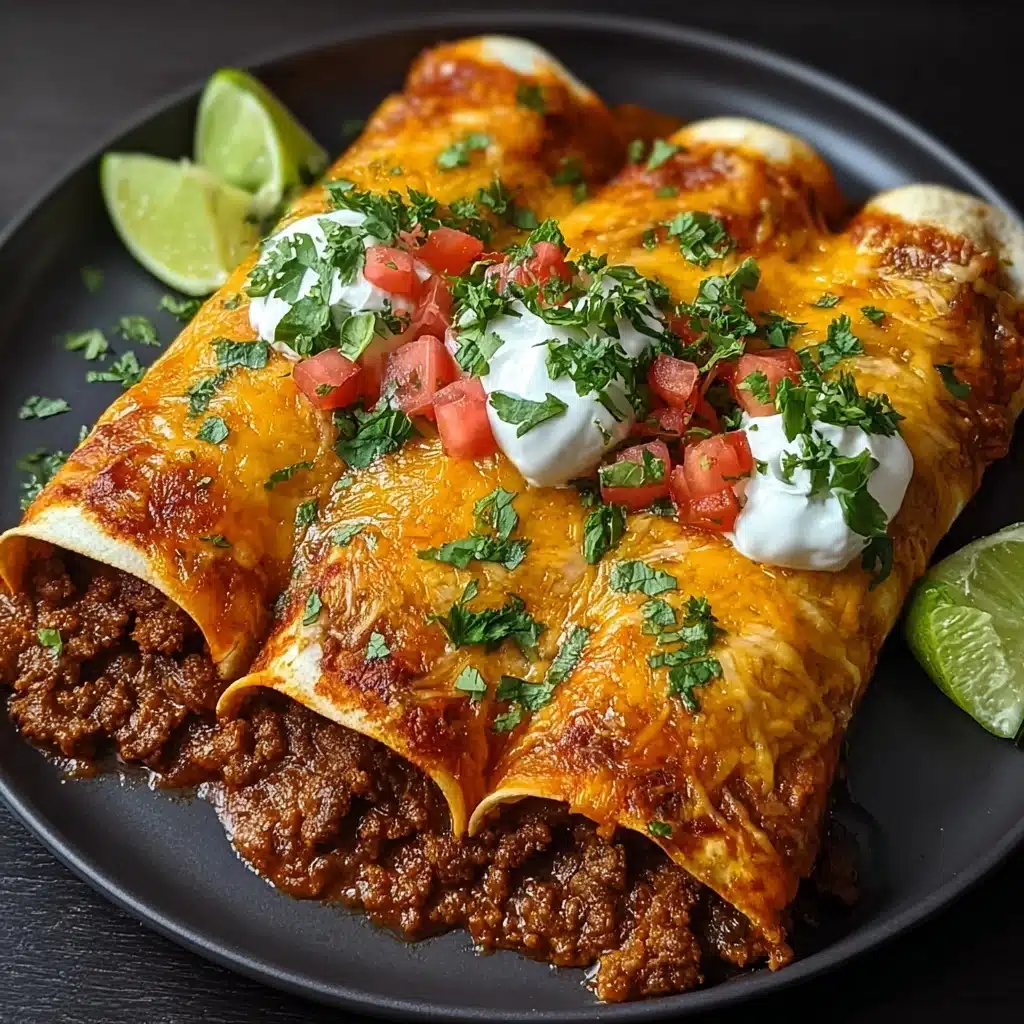 EASY GROUND BEEF ENCHILADAS Recipe - Recipe Image