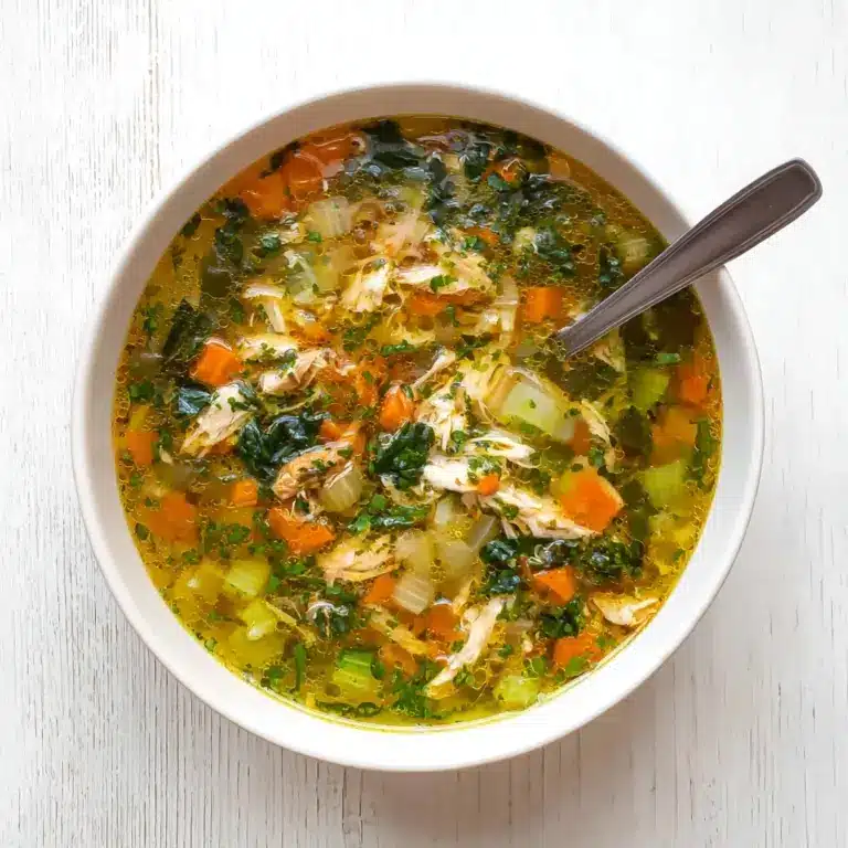 Hearty Turkey (or chicken) & Vegetable Soup Recipe