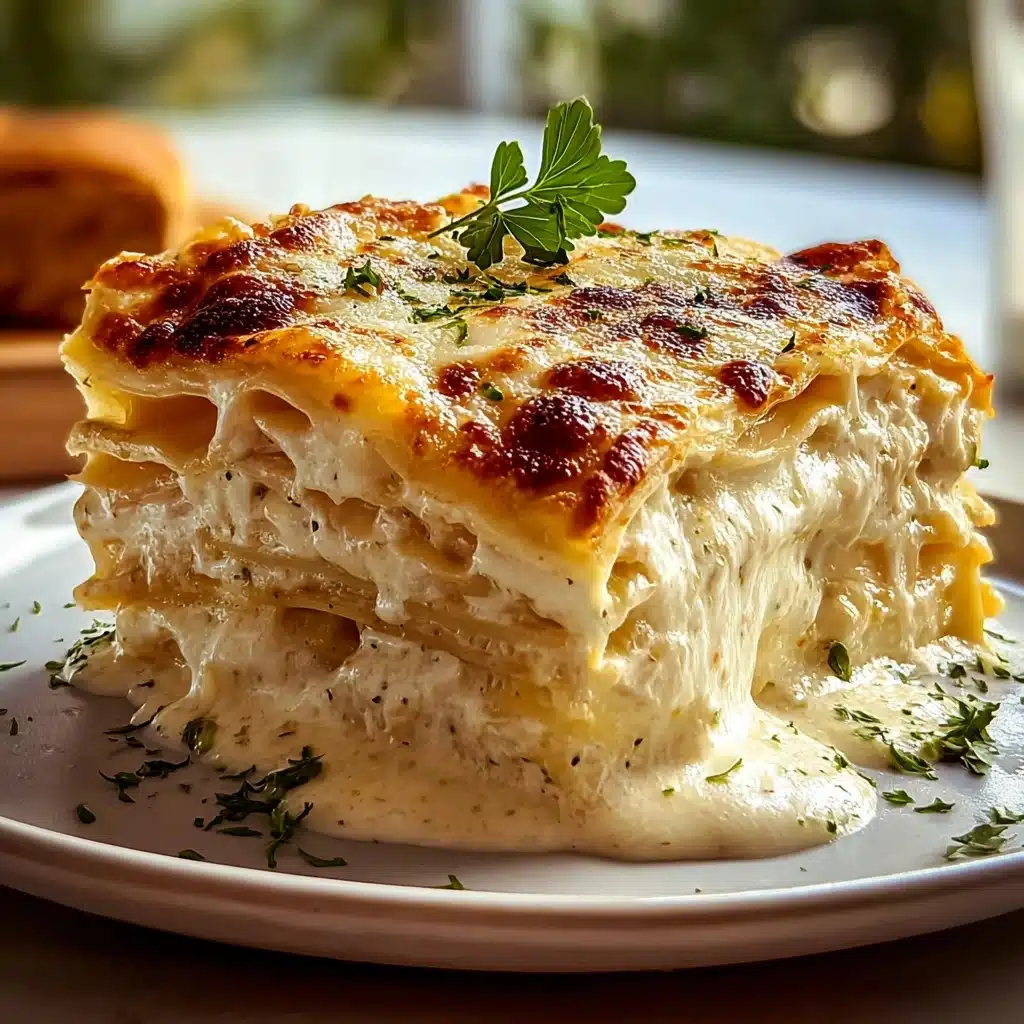 Creamy White Lasagna Delight Recipe - Recipe Image