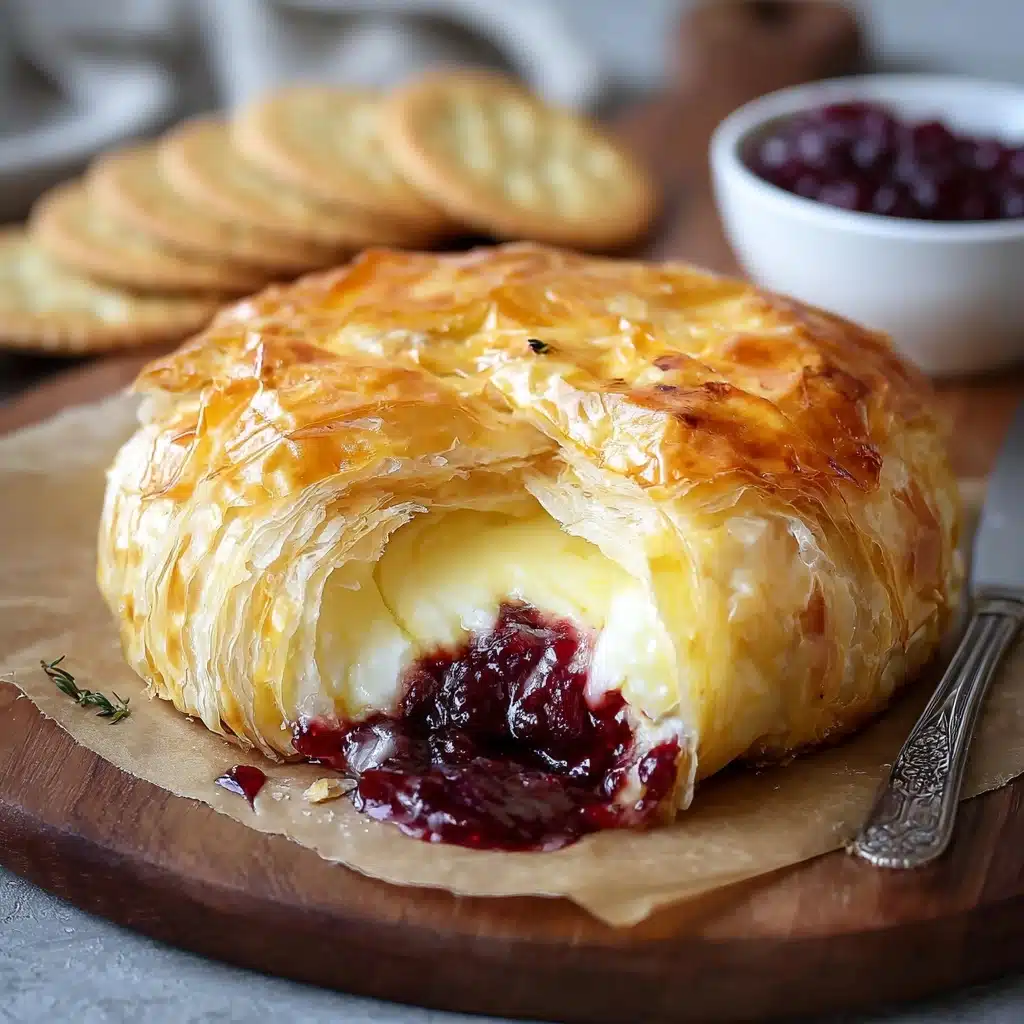 Best Baked Brie in Phyllo Dough Recipe - Recipe Image