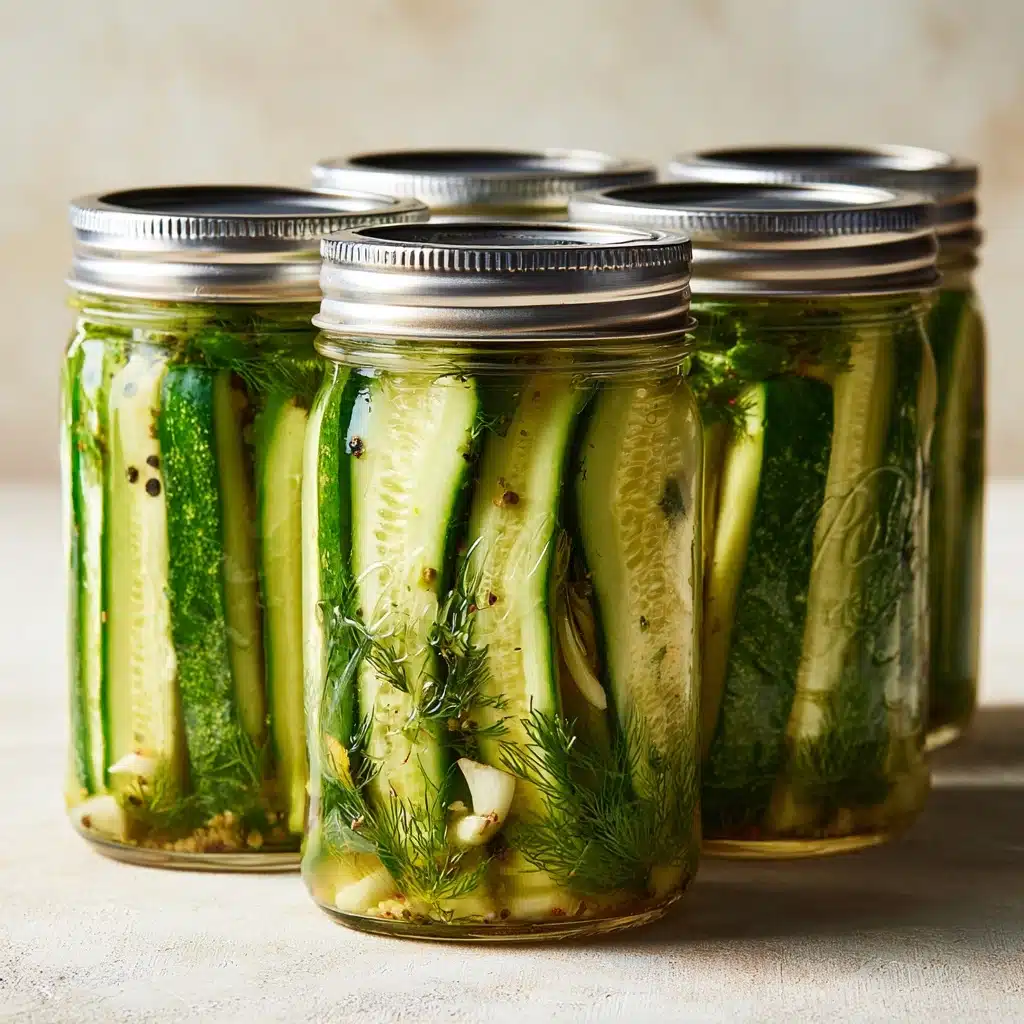 Crunchy Garlic Dill Pickles Recipe - Recipe Image