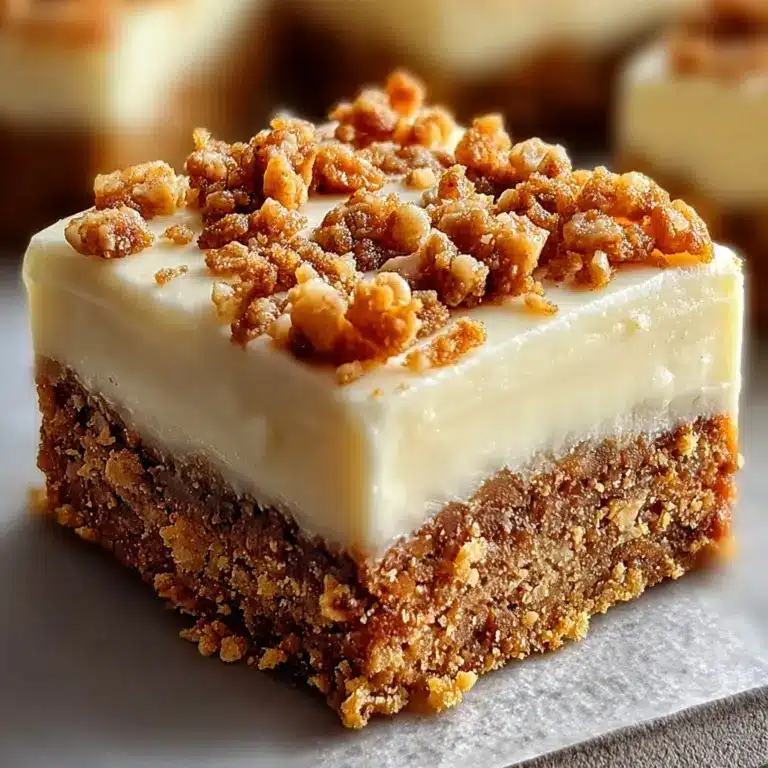 Decadent Carrot Cake Bars with Cream Cheese Frosting Recipe
