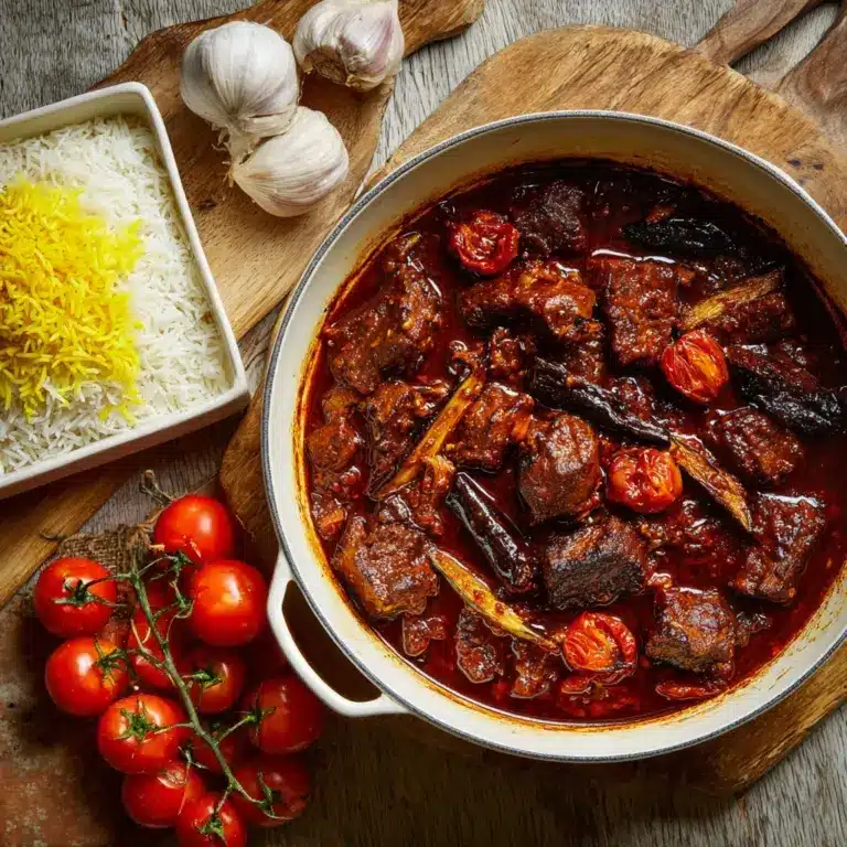 Khoresh Bademjan (Persian Eggplant Stew) Recipe