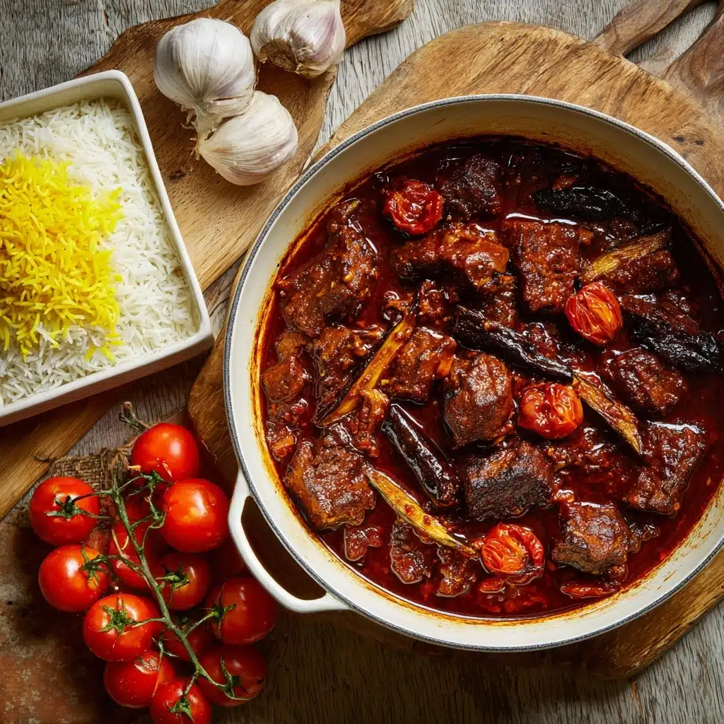 Khoresh Bademjan (Persian Eggplant Stew) Recipe