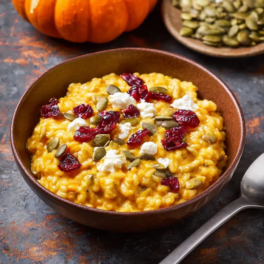 Baked Pumpkin Goat Cheese Risotto Recipe - Recipe Image